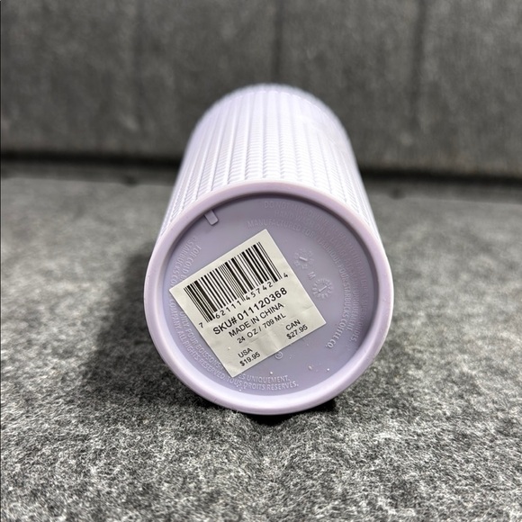 Starbucks White Tumbler with Purple Straw - Picture 2 of 5
